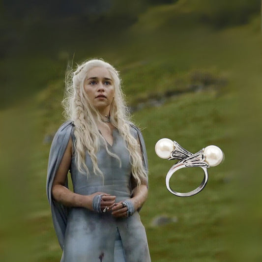 Daenerys' Floral Pearl Ring